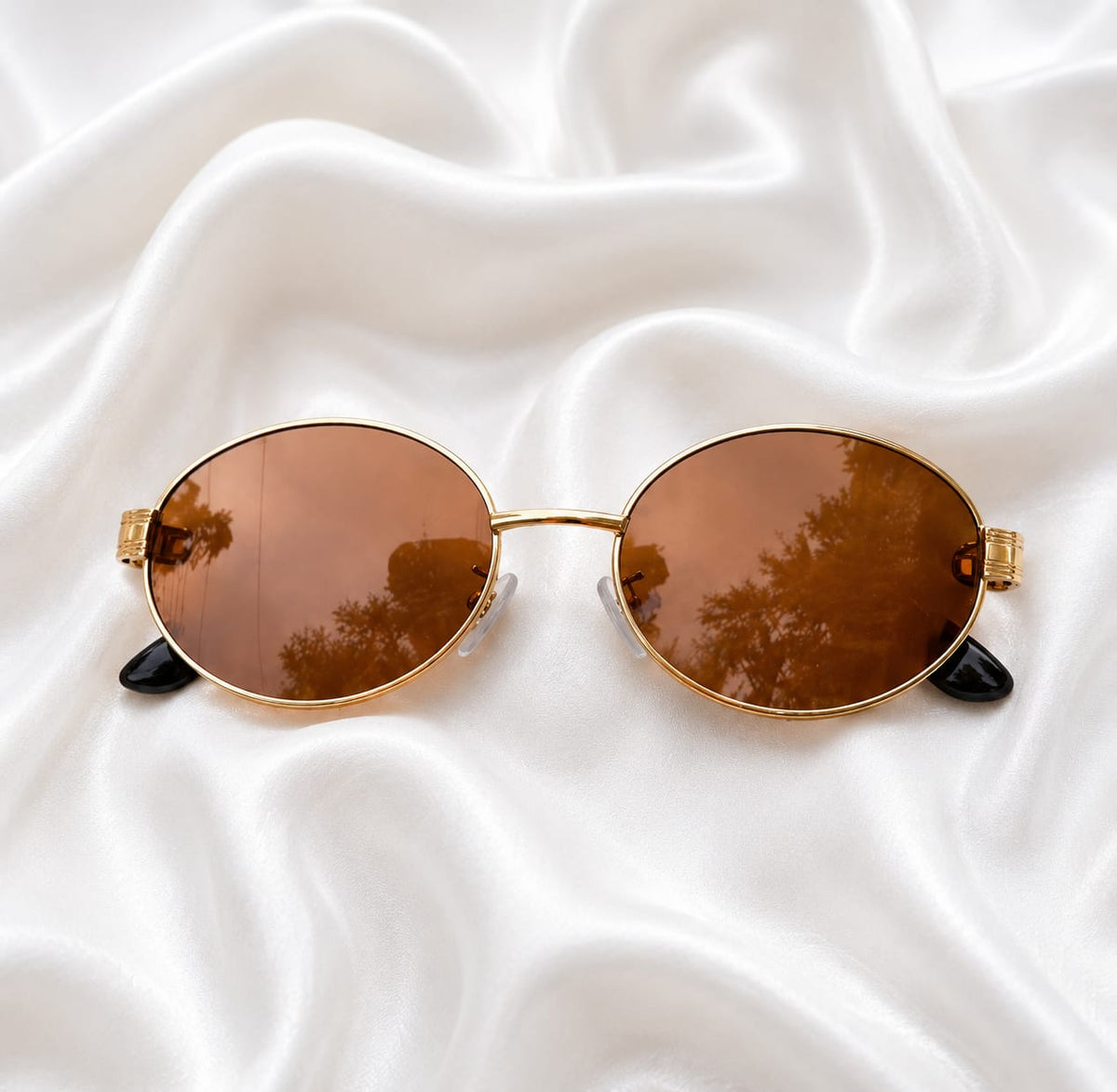 Premium Brown Lens Gold Frame Sunglasses