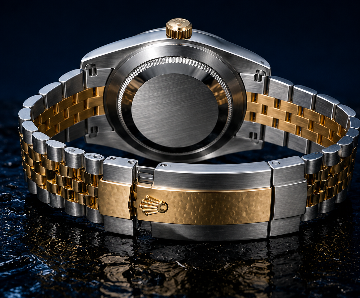 Luxury Two-Tone Blue Dial Men's Watch – Gold & Silver Bracelet//50%off