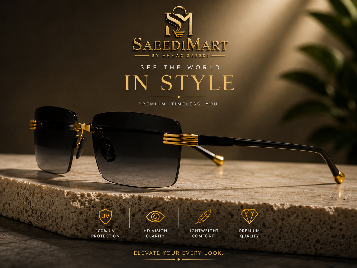 Premium Rimless Sunglasses