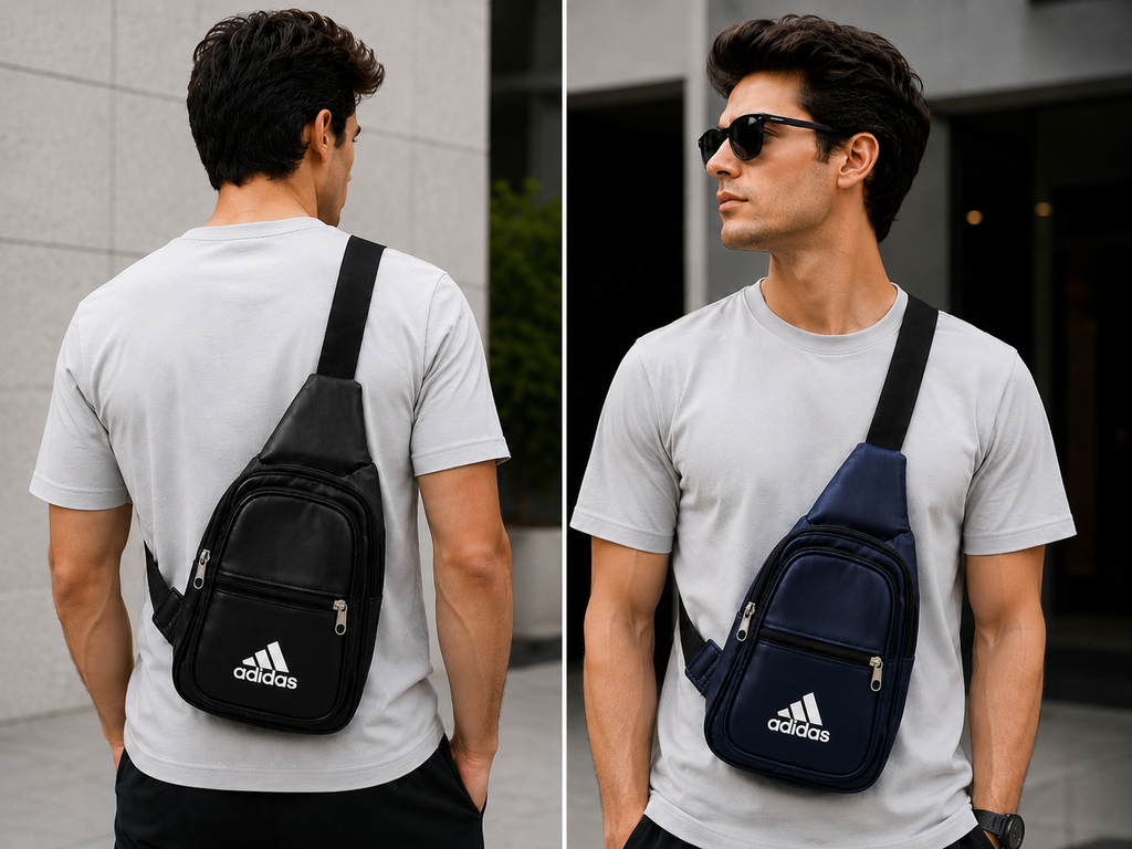 Premium Crossbody Sling Bag for Men & Women | Adjustable Multi-Pocket Shoulder Chest Bag
