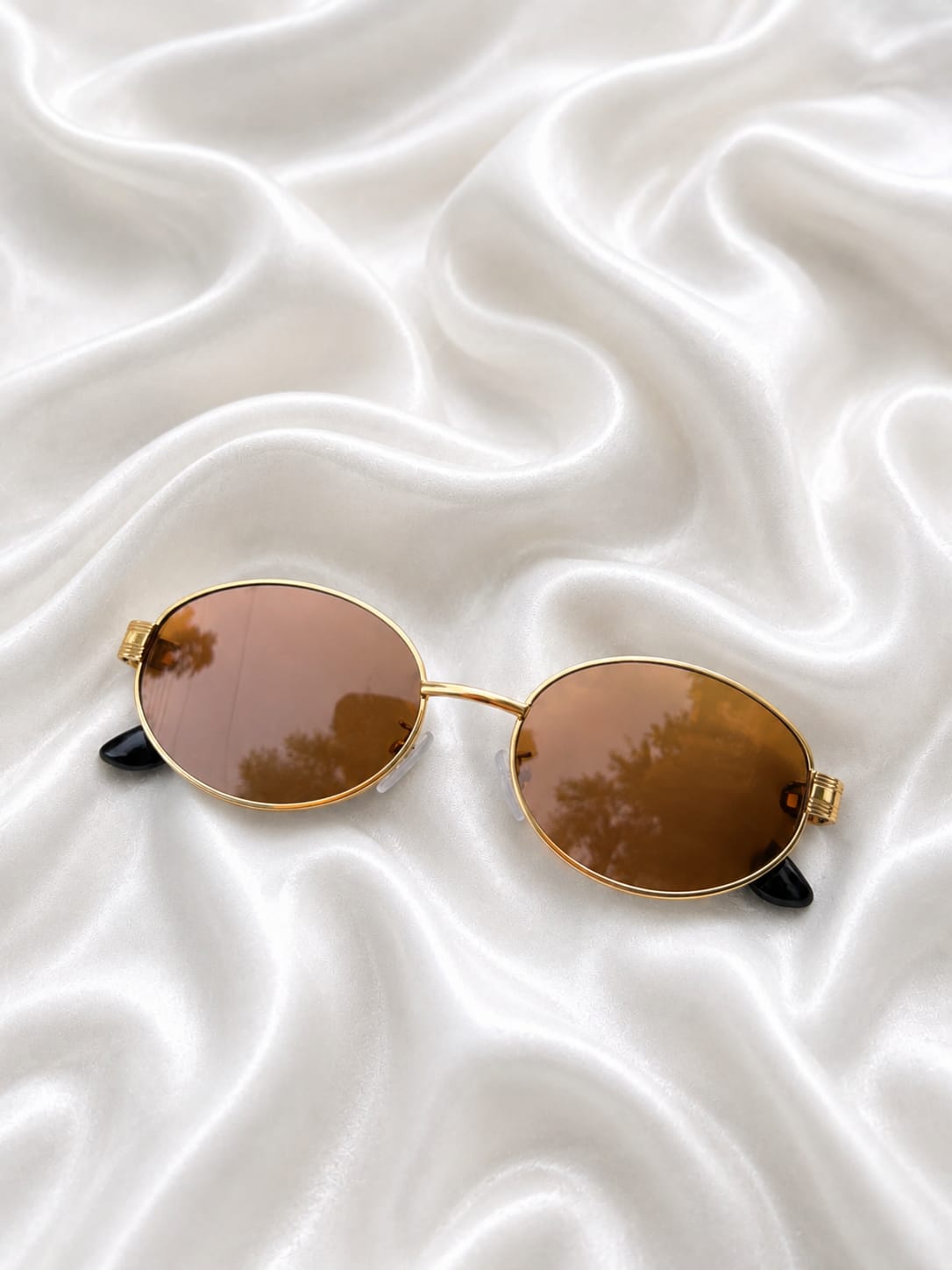 Premium Brown Lens Gold Frame Sunglasses