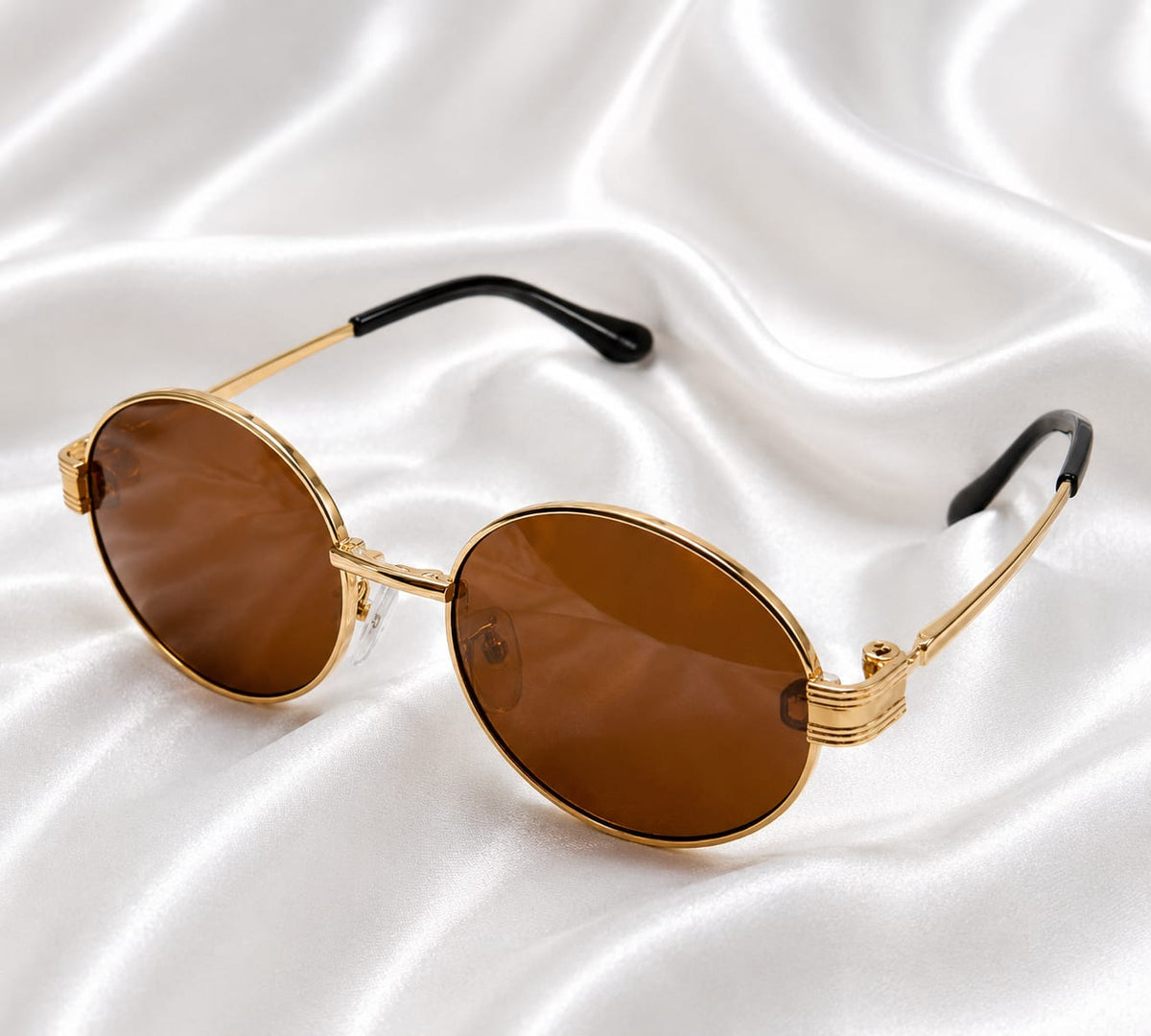 Premium Brown Lens Gold Frame Sunglasses