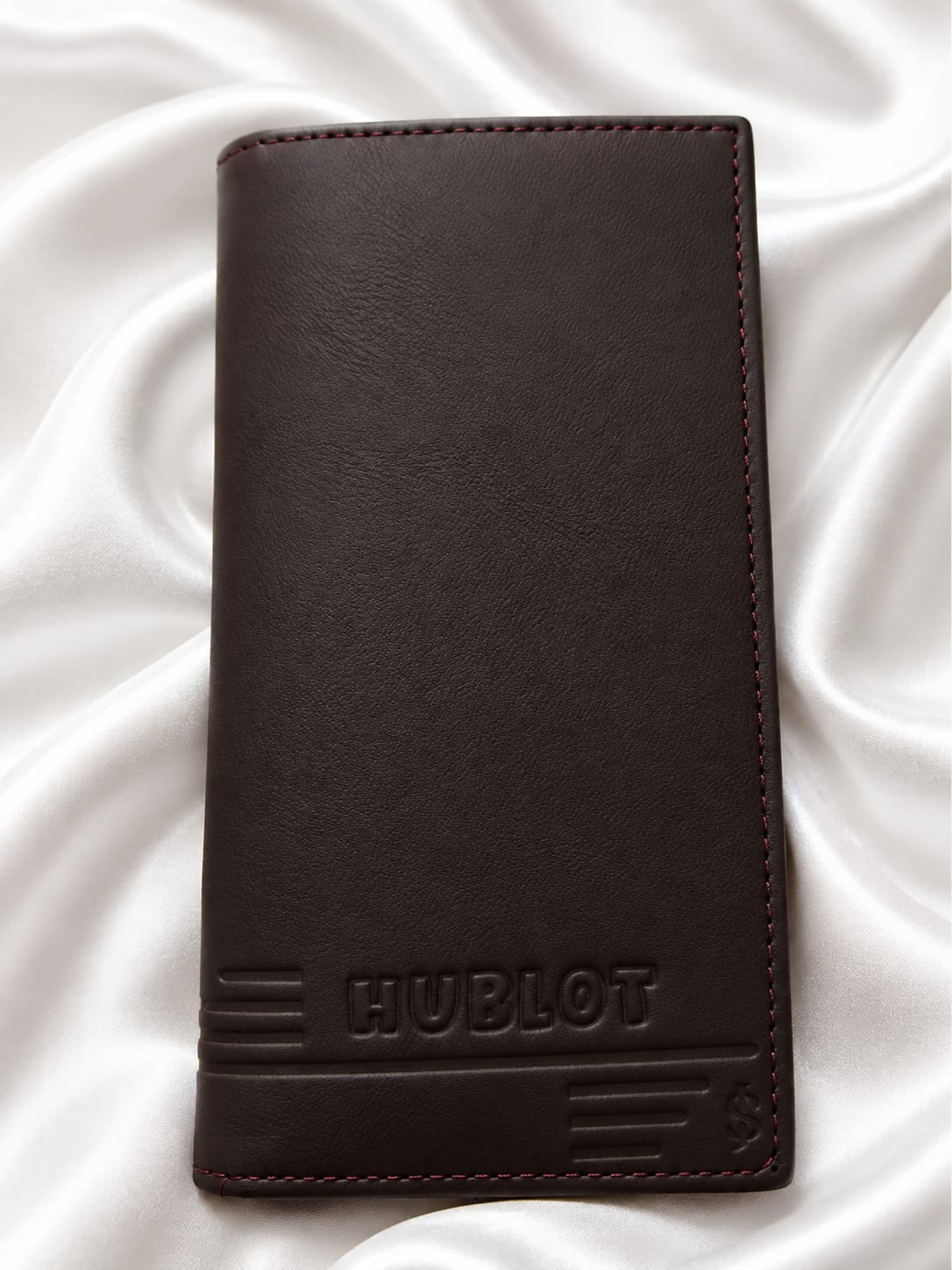 Premium Dark Brown Leather Wallet – Slim Bifold Card Holder
