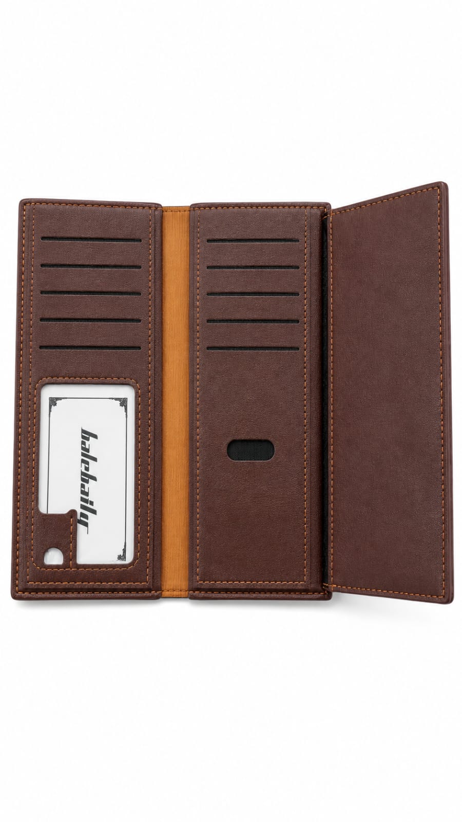 Men’s Premium Long Trifold  Leather Wallet | Black & Brown